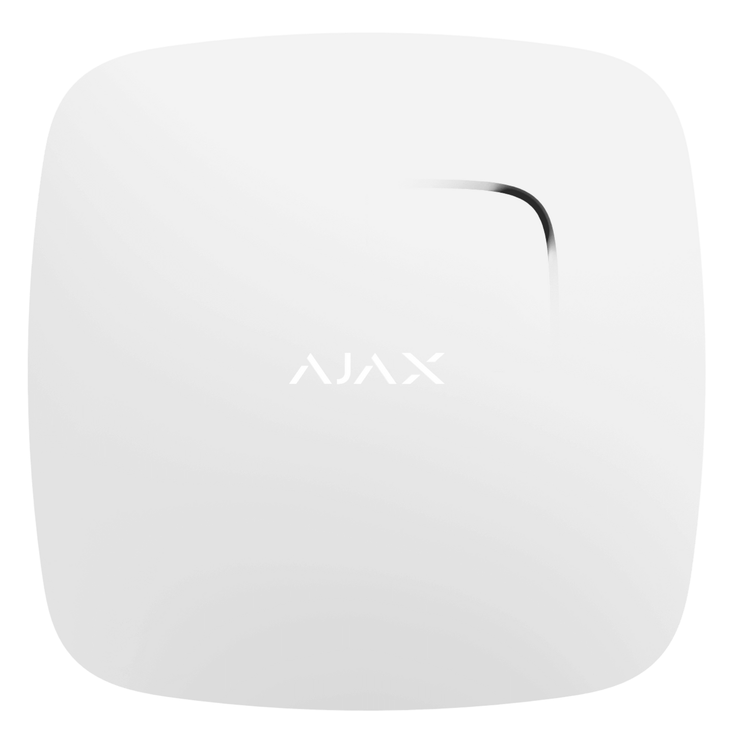 White Ajax FireProtect plus fire sensor, front view