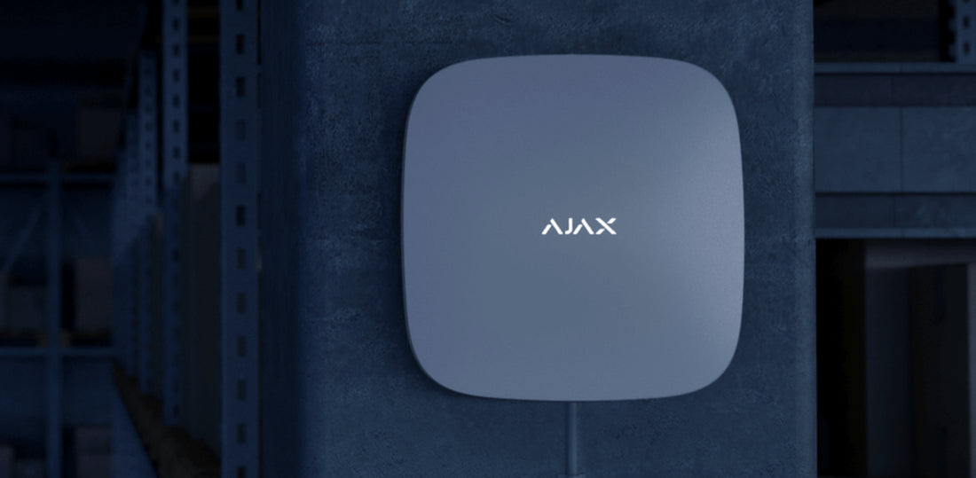 Black Ajax Rex installed in home as a wireless security extender device from ajax security systems