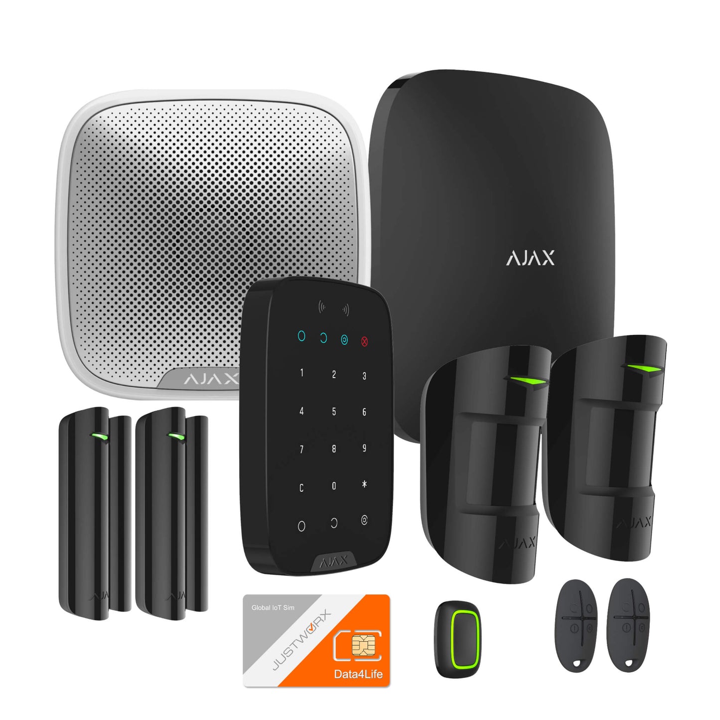 Ajax Business StarterKit - a wireless all in one business security solution which includes all the devices you need to get started. Ships at 1.25 kgs.