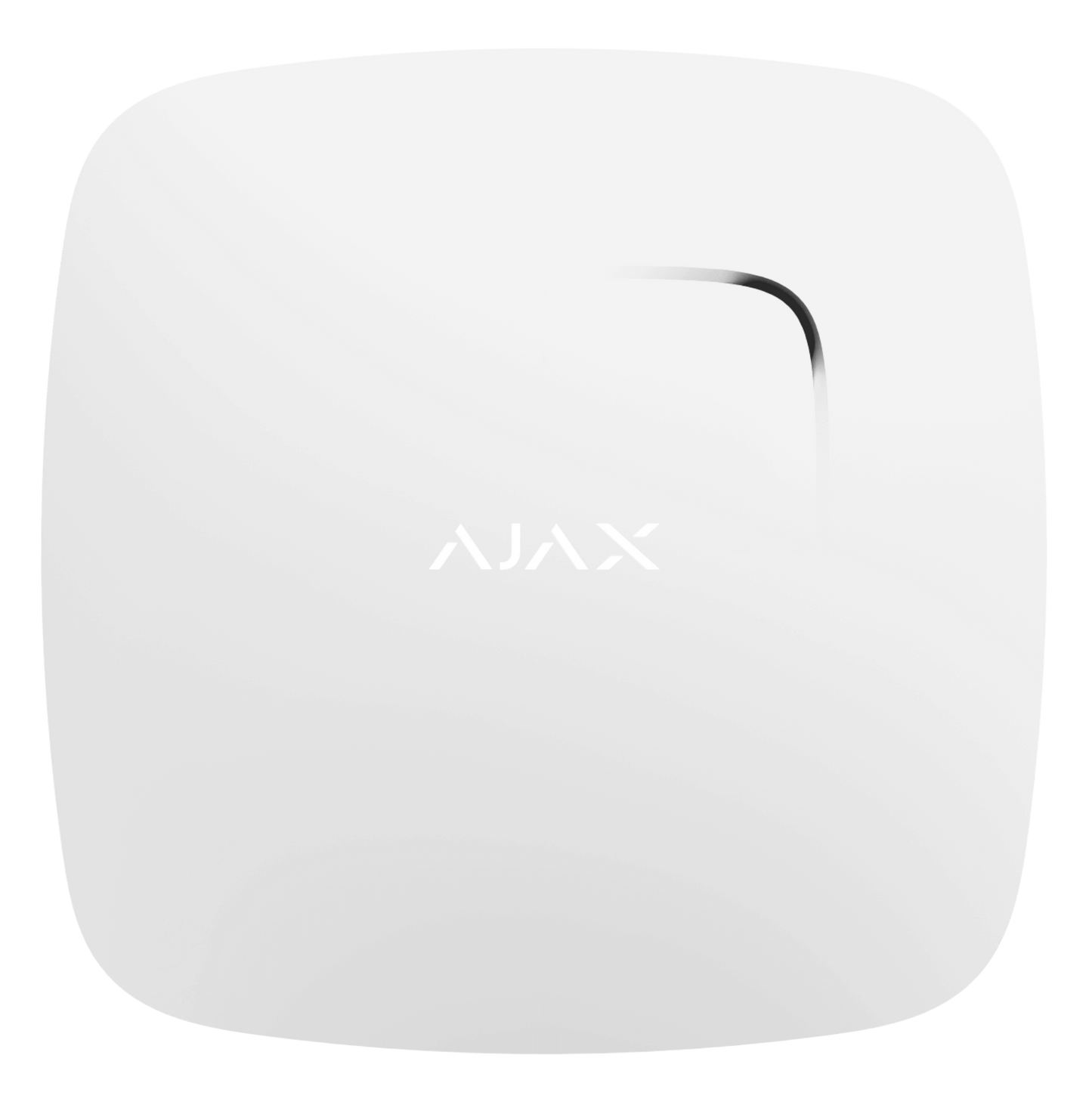 White Ajax FireProtect fire detector , front view
