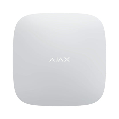 Ajax Security Systems - White Ajax ReX 2 The wireless range extender for the Ajax Security Systems Wireless Detector range. 163 × 163 × 36 mm in size, 410grams in weight. For indoor installation , Rated IP20. Front view of Device.