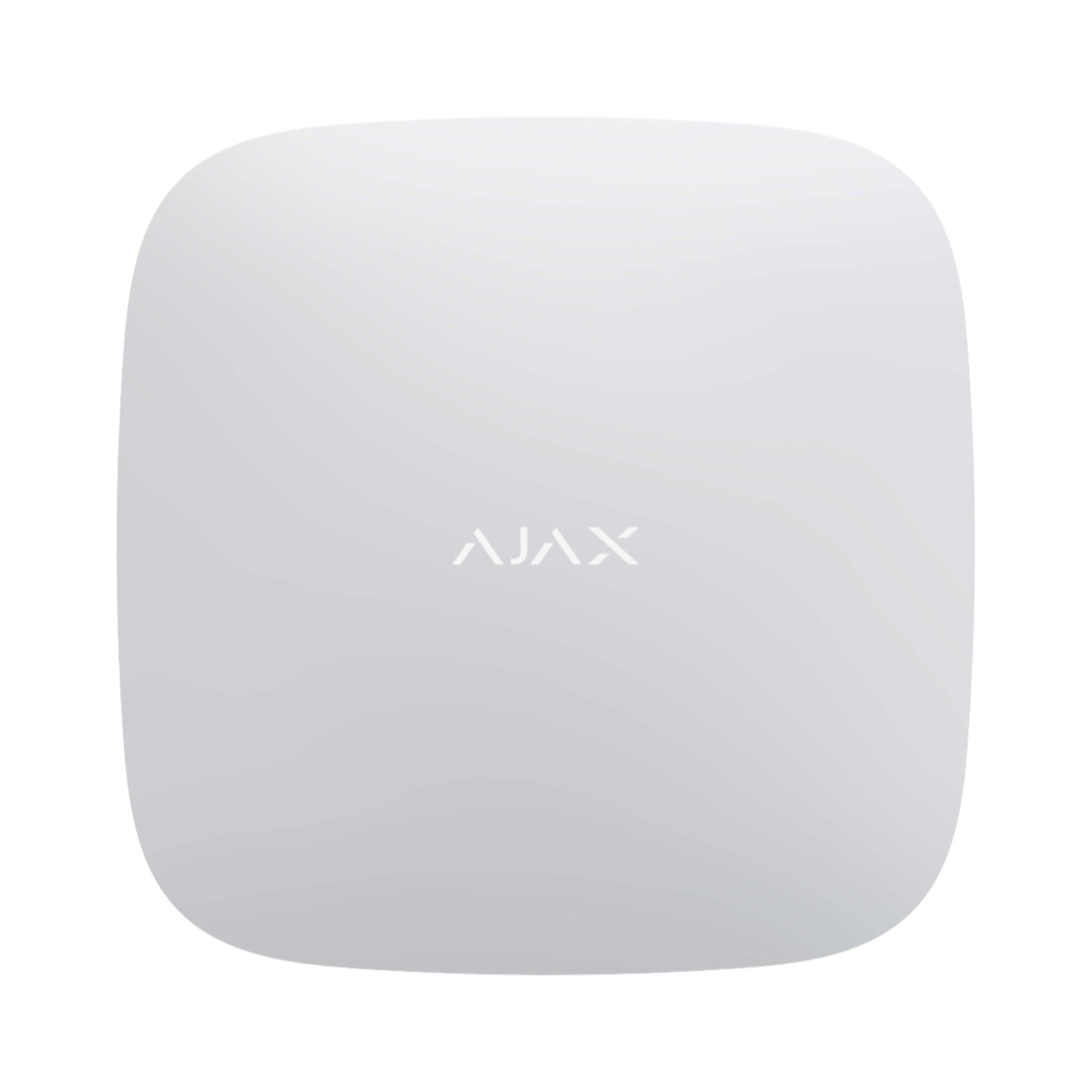 Ajax Security Systems - White Ajax ReX 2 The wireless range extender for the Ajax Security Systems Wireless Detector range. 163 × 163 × 36 mm in size, 410grams in weight. For indoor installation , Rated IP20. Front view of Device.